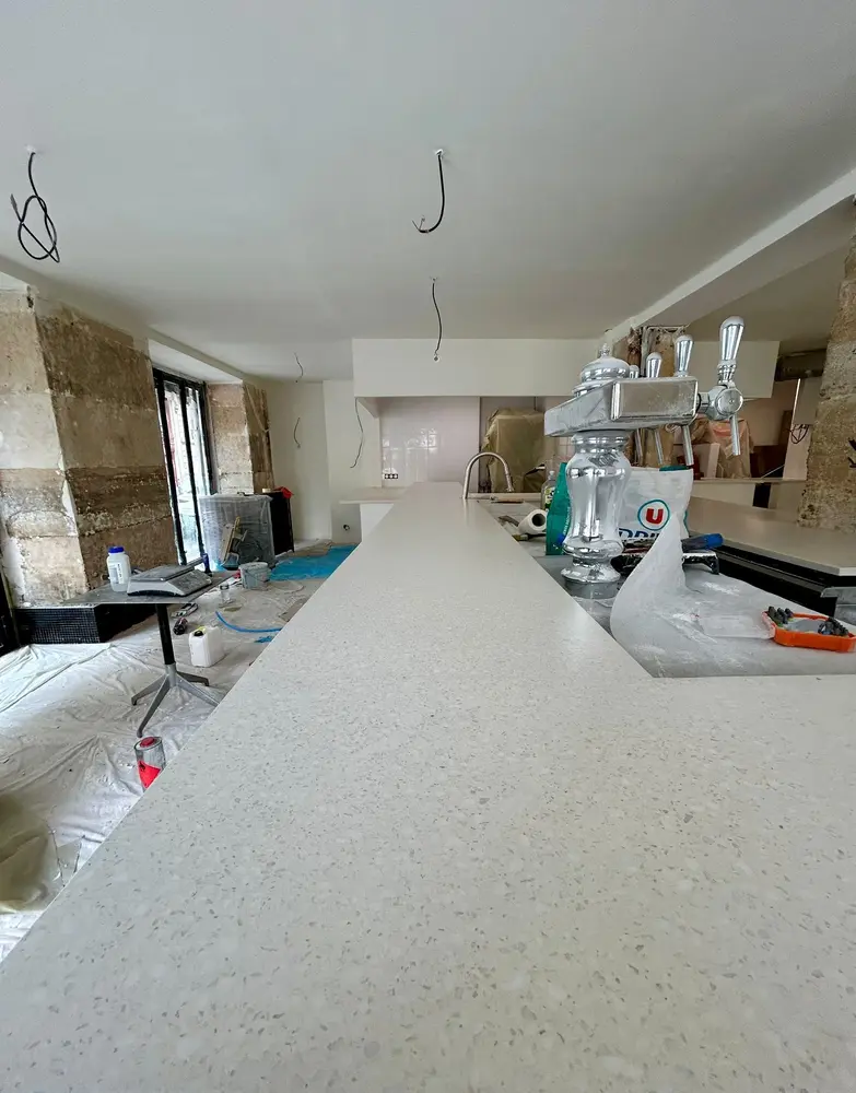Réalisation — Terrazzo préfabriqué