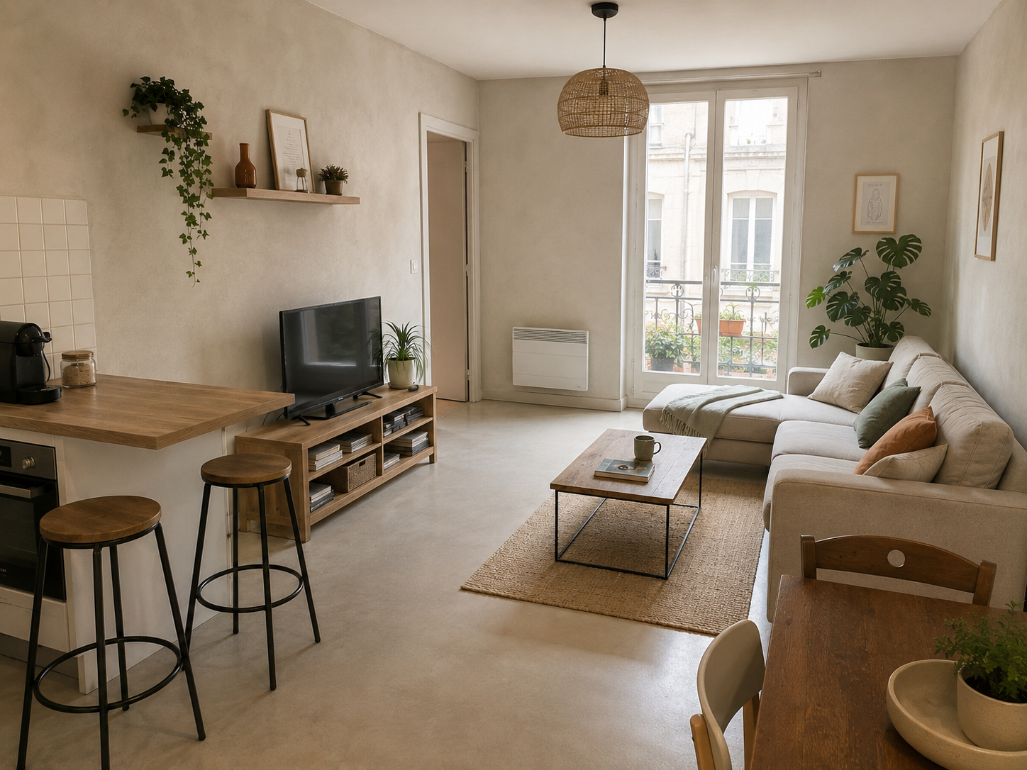 Appartement sol béton ciré Paris