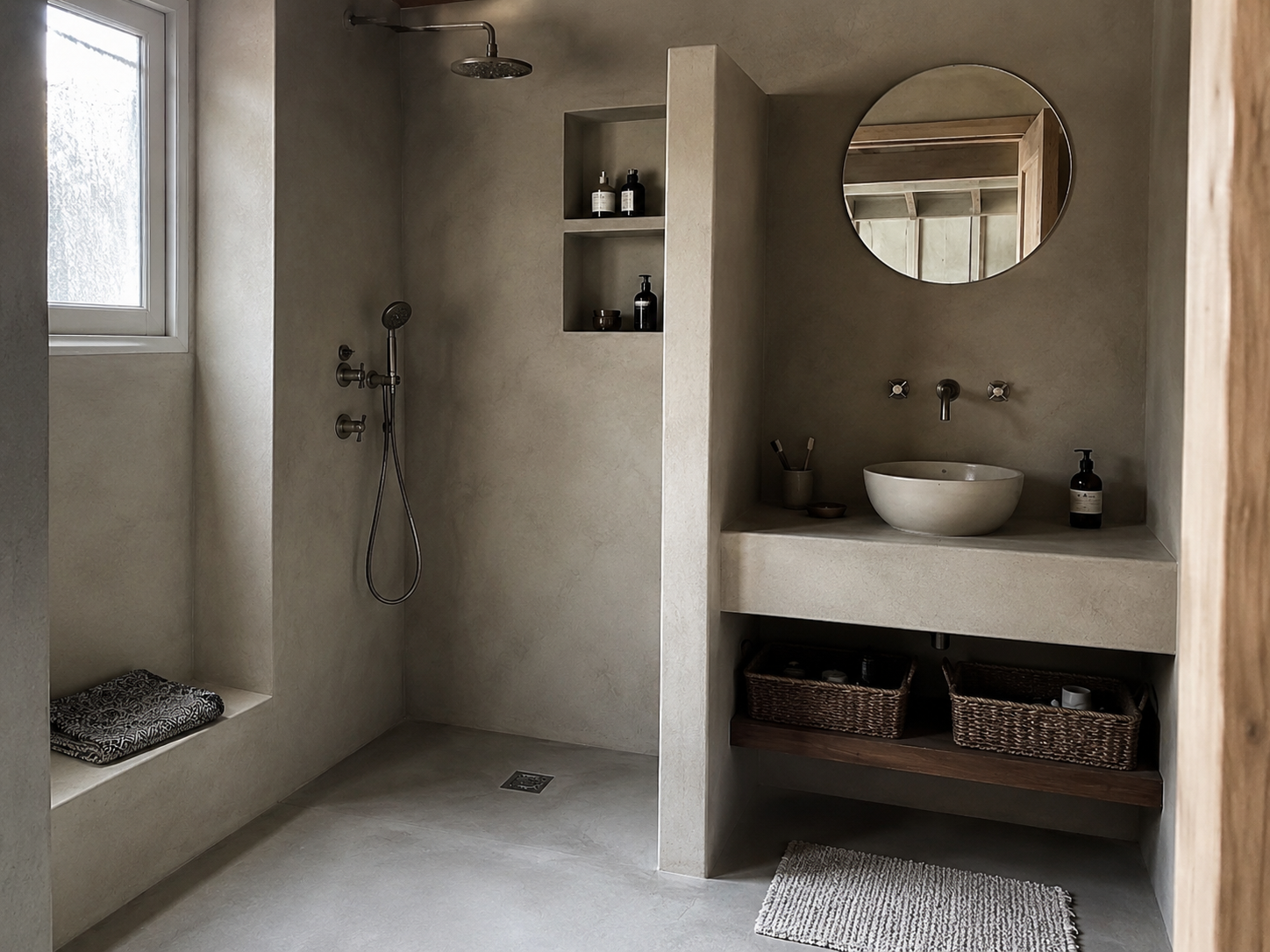 Salle de bain en béton ciré Paris